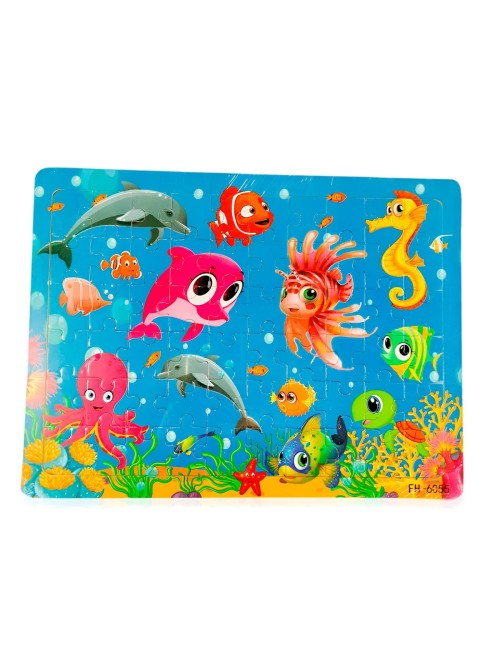 Rompecabezas Madera Interactivo Aprendizaje Personaje Figura