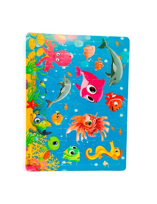 Rompecabezas Madera Interactivo Aprendizaje Personaje Figura