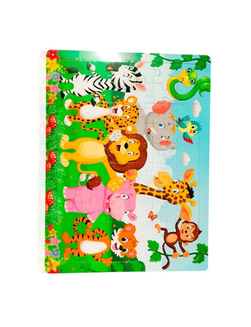 Rompecabezas Madera Interactivo Aprendizaje Personaje Figura