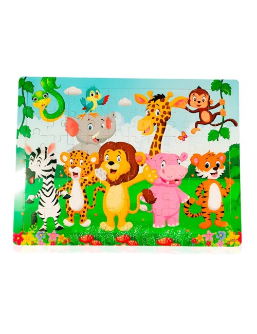 Rompecabezas Madera Interactivo Aprendizaje Personaje Figura