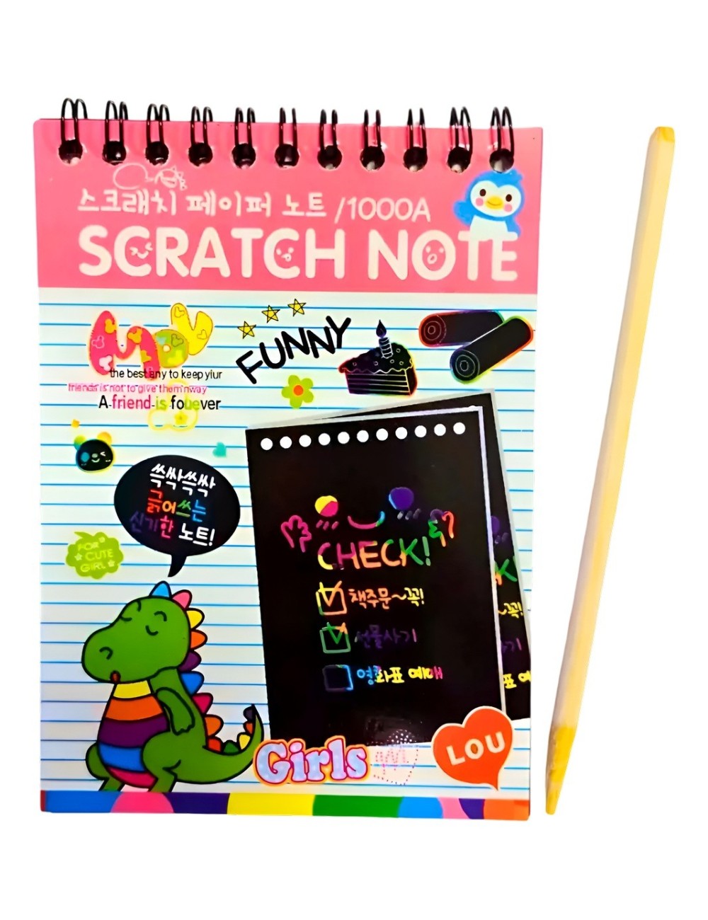 Libreta Agenda Magica Figuras Multicolor Interactiva Unisex