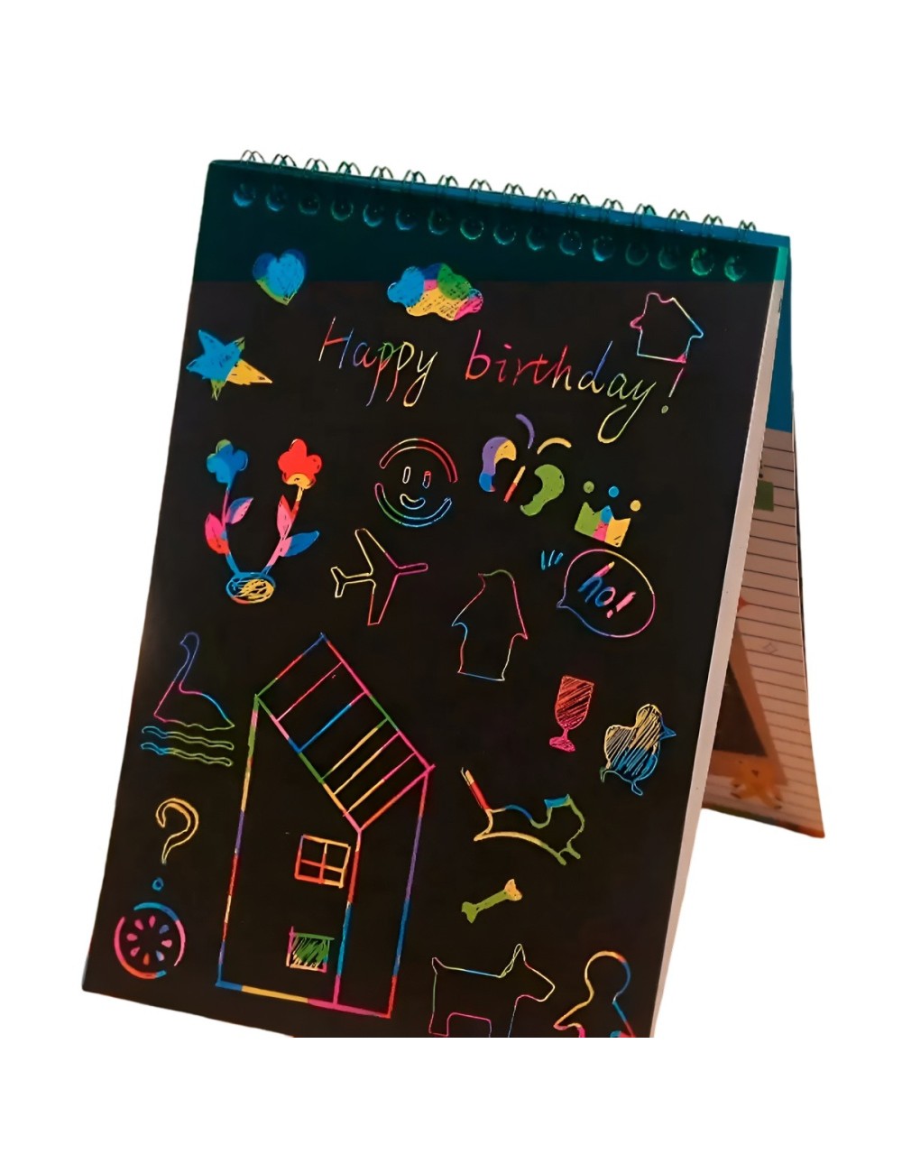 Libreta Agenda Magica Figuras Multicolor Interactiva Unisex