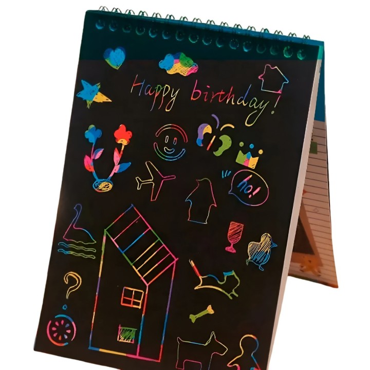 Libreta Agenda Magica Figuras Multicolor Interactiva Unisex