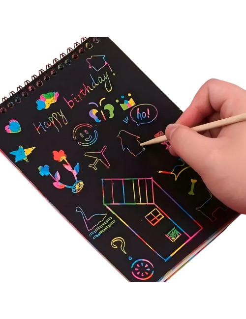 Libreta Agenda Magica Figuras Multicolor Interactiva Unisex