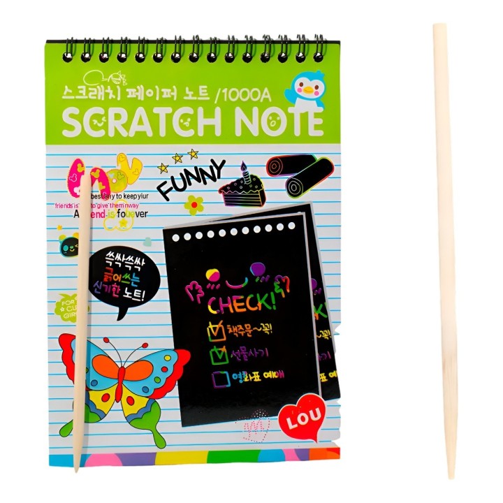 Libreta Agenda Magica Figuras Multicolor Interactiva Unisex