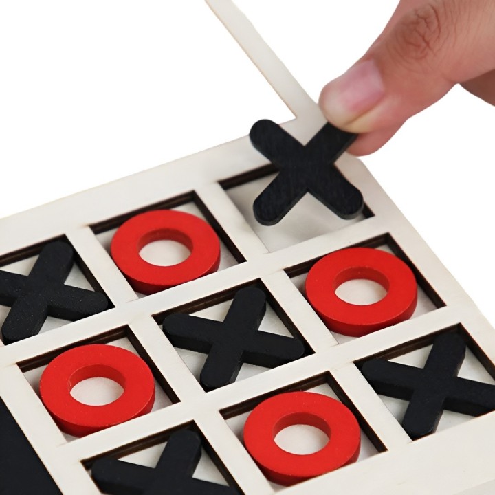 Juego De Mesa Madera 3 En 1 Tangram Triqui Geometrico