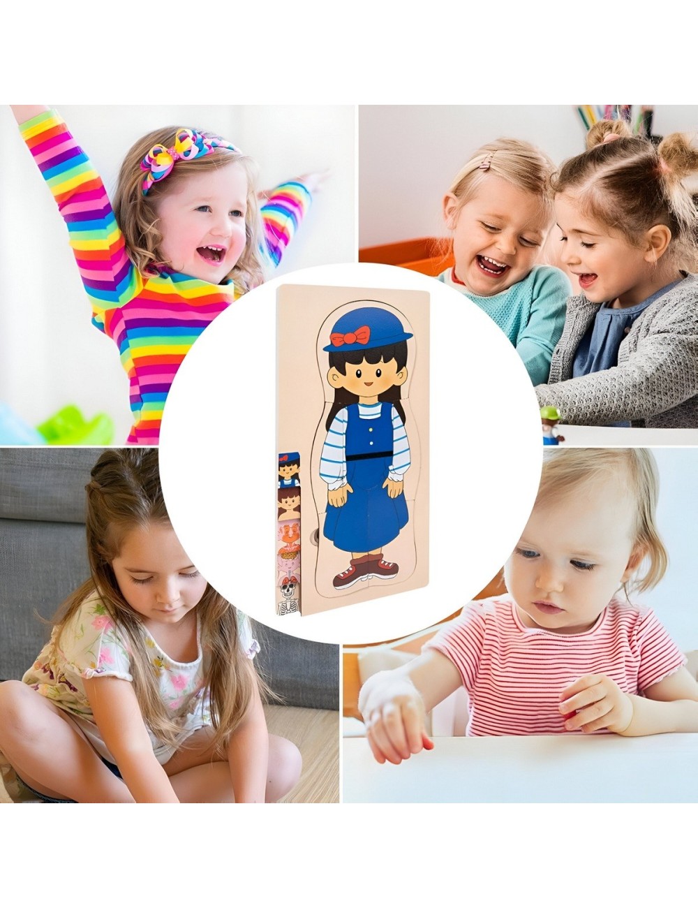 Juego De Mesa Rompecabezas Partes Del Cuerpo Interactiva