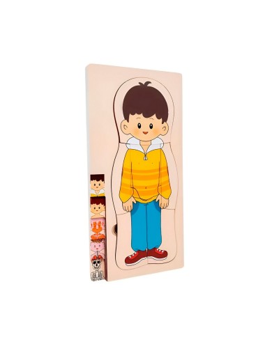 Juego De Mesa Rompecabezas Partes Del Cuerpo Interactiva