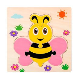 Rompecabezas Madera Figuras Aprendizaje Didactico Niño