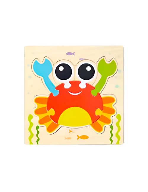 Rompecabezas Madera Figuras Aprendizaje Didactico Niño