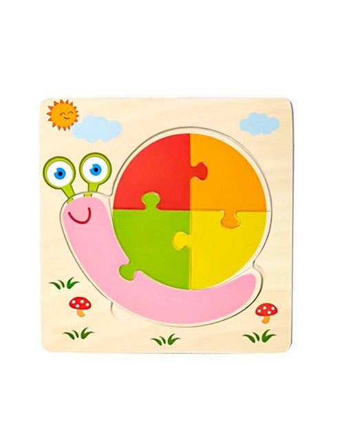 Rompecabezas Madera Figuras Aprendizaje Didactico Niño