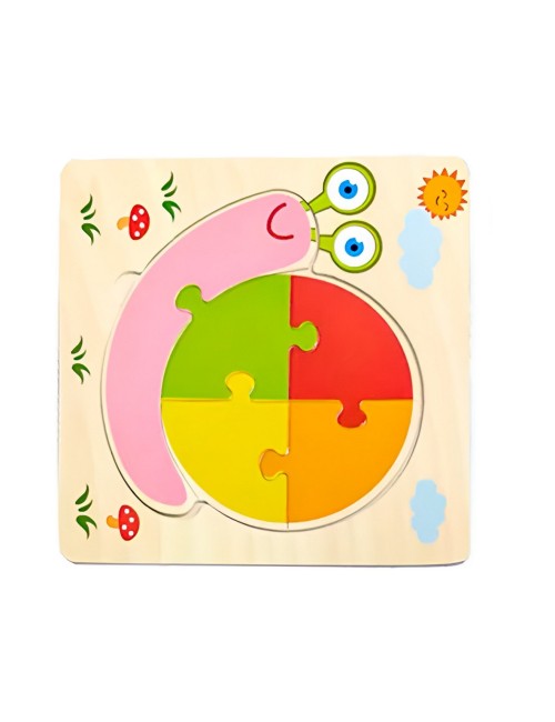 Rompecabezas Madera Figuras Aprendizaje Didactico Niño