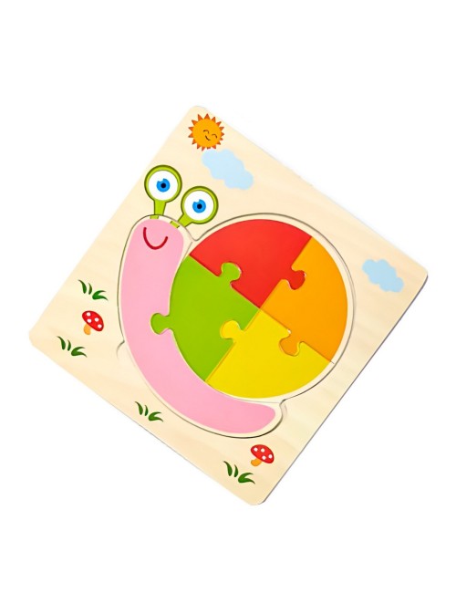 Rompecabezas Madera Figuras Aprendizaje Didactico Niño