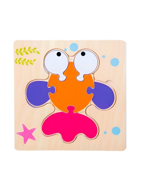 Rompecabezas Madera Figuras Aprendizaje Didactico Niño