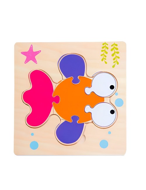 Rompecabezas Madera Figuras Aprendizaje Didactico Niño