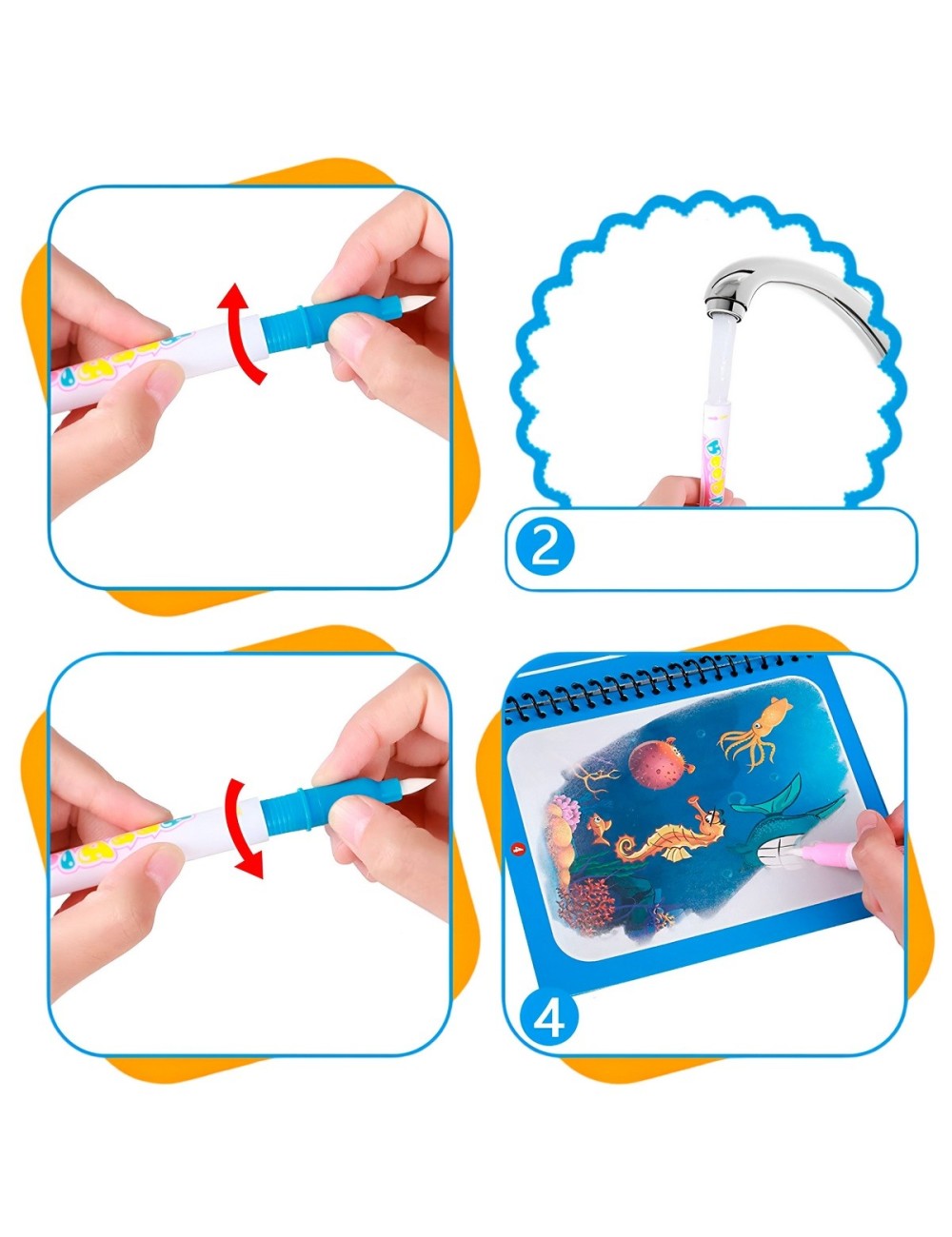 Libreta Agenda Magica Figura Interactiva + Marcador Magico