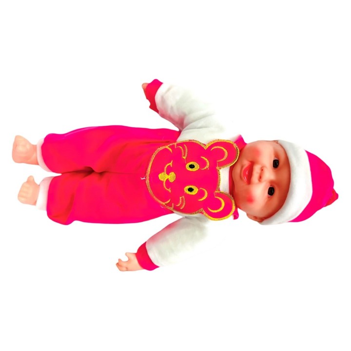 Muñeco Bebe Pijama Braga Con Figura Juguete Interactivo