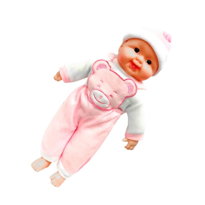 Muñeco Bebe Pijama Braga Con Figura Juguete Interactivo