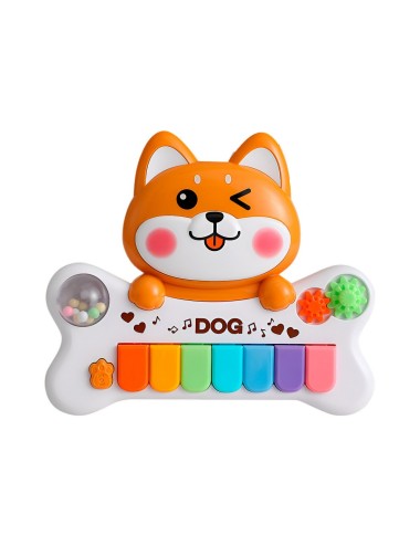 Piano Perro Musical Interactivo Sonajero Juguete + Baterias