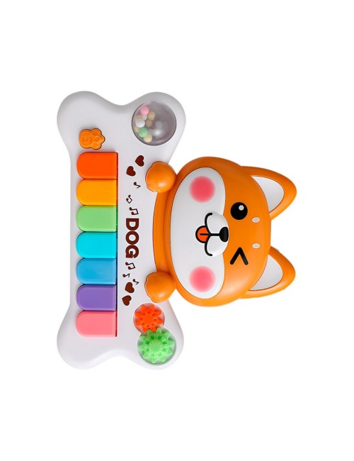 Piano Perro Musical Interactivo Sonajero Juguete + Baterias