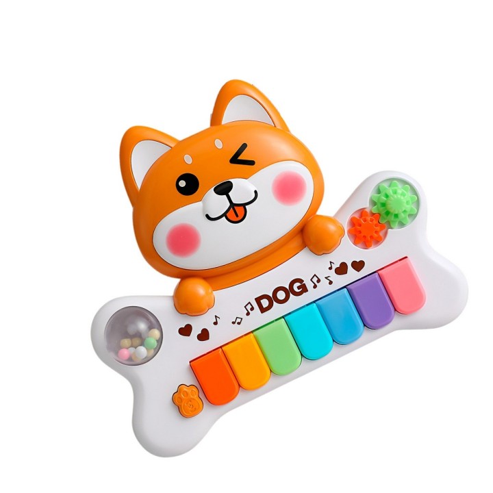 Piano Perro Musical Interactivo Sonajero Juguete + Baterias