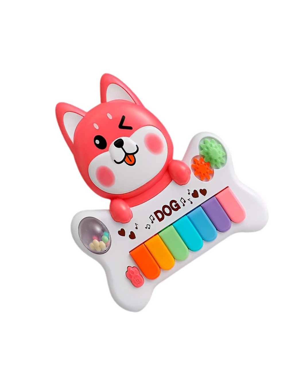 Piano Perro Musical Interactivo Sonajero Juguete + Baterias