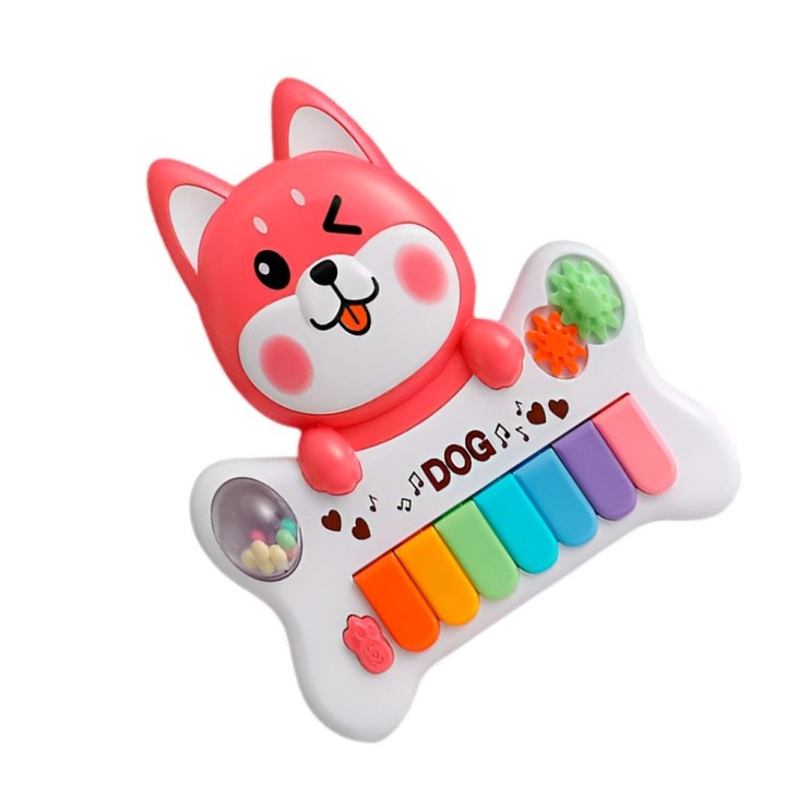 Piano Perro Musical Interactivo Sonajero Juguete + Baterias