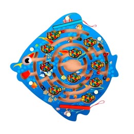 Laberinto Pez Con Lapiz De Iman Juego De Mesa Interactivo