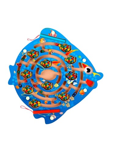 Laberinto Pez Con Lapiz De Iman Juego De Mesa Interactivo
