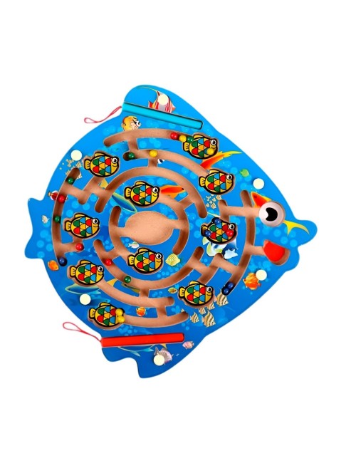 Laberinto Pez Con Lapiz De Iman Juego De Mesa Interactivo