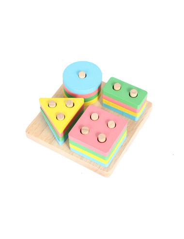 Juego De Mesa Encastre Figuras Geometricas Didactico