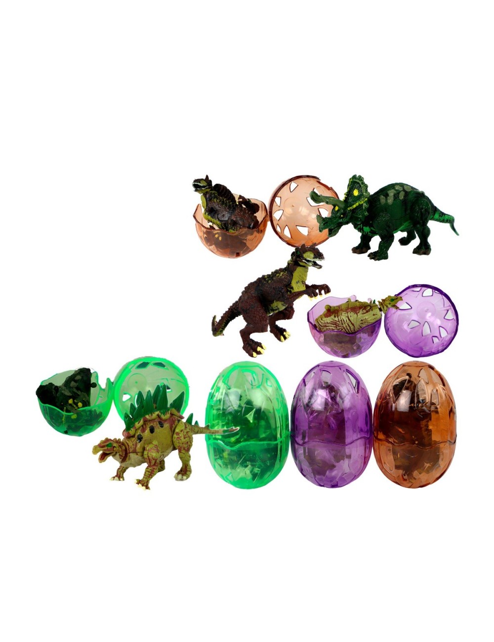 Dinosaurio Juguete Niños Huevo Sorpresa Didactico X 4 Unid