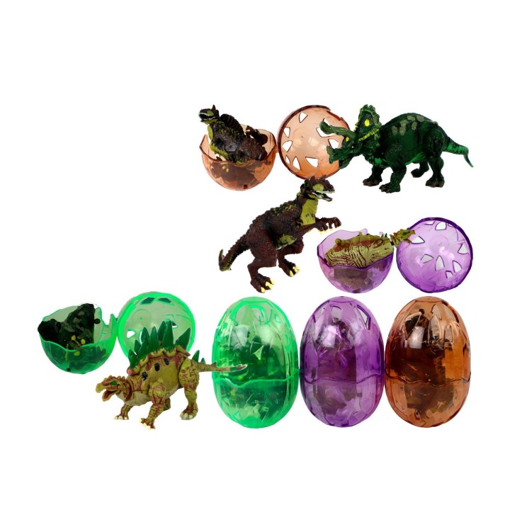 Dinosaurio Juguete Niños Huevo Sorpresa Didactico X 4 Unid