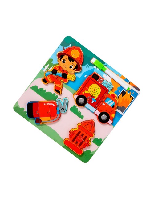 Rompecabezas Profesion Oficio Aprende Con Tablero +marcador