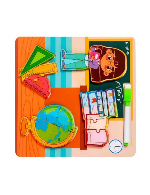 Rompecabezas Profesion Oficio Aprende Con Tablero +marcador