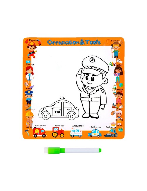 Rompecabezas Profesion Oficio Aprende Con Tablero +marcador