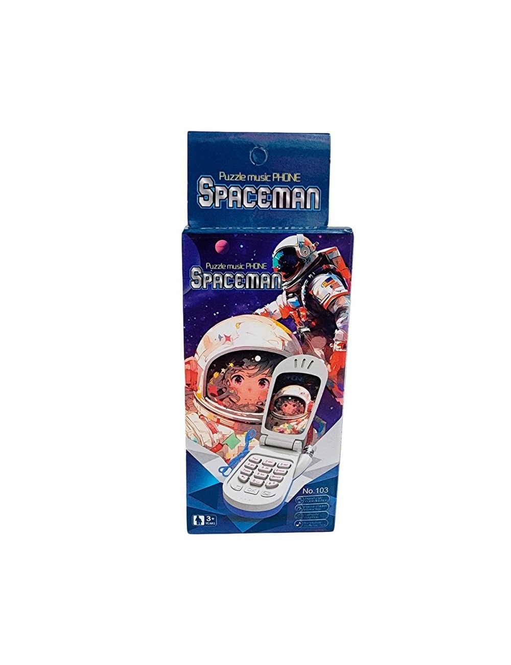 Teléfono Celular Juguete Musical Niño Astronauta + Bateria