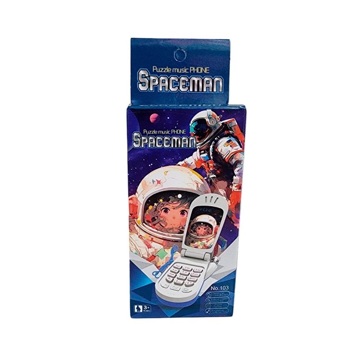 Teléfono Celular Juguete Musical Niño Astronauta + Bateria