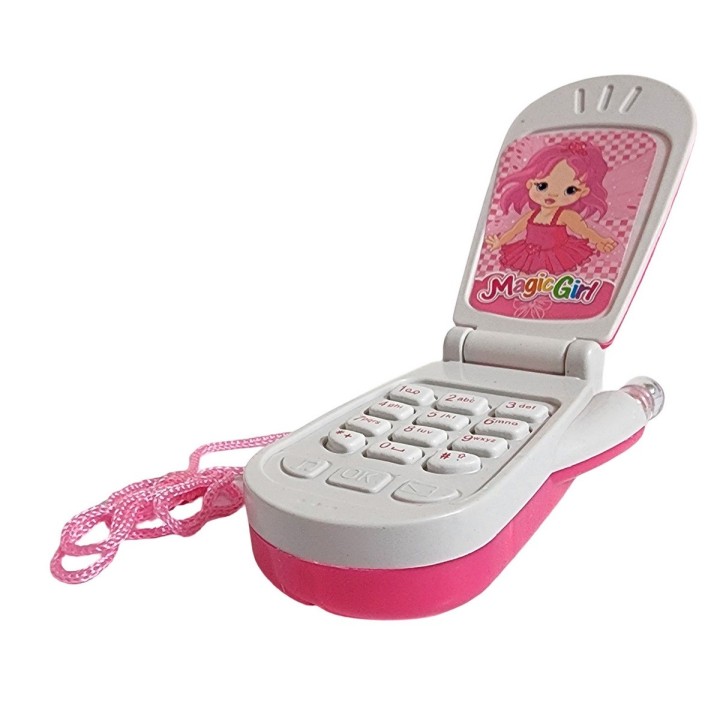 Teléfono Celular Juguete Musical Niña Princesa + Bateria