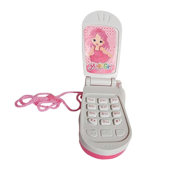 Teléfono Celular Juguete Musical Niña Princesa + Bateria