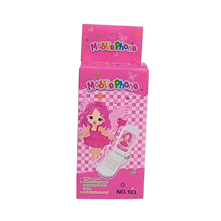 Teléfono Celular Juguete Musical Niña Princesa + Bateria