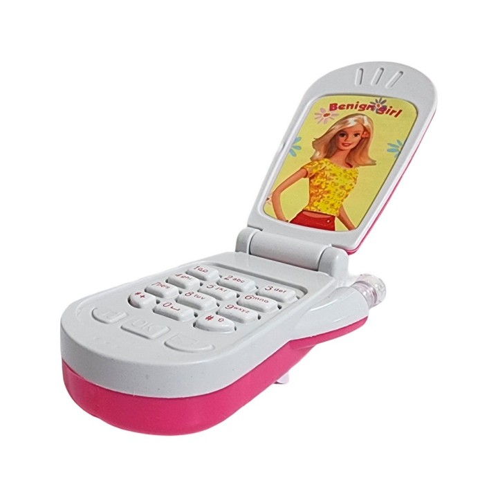 Teléfono Celular Juguete Musical Niña Muñeca + Bateria