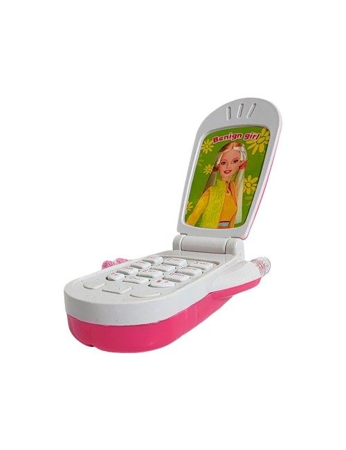 Teléfono Celular Juguete Musical Niña Muñeca + Bateria