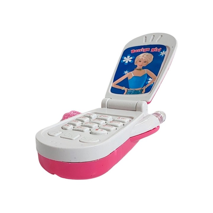 Teléfono Celular Juguete Musical Niña Muñeca + Bateria