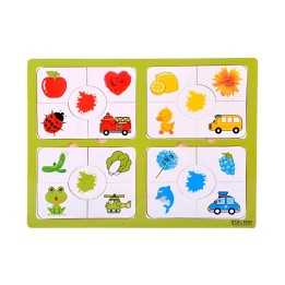 Rompecabezas Educativo 4 En 1 Figuras Colores Didactico