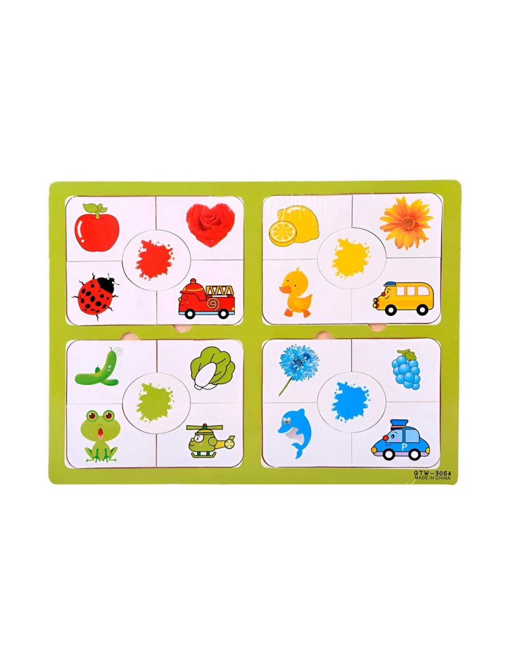 Rompecabezas Educativo 4 En 1 Figuras Colores Didactico
