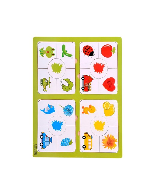 Rompecabezas Educativo 4 En 1 Figuras Colores Didactico