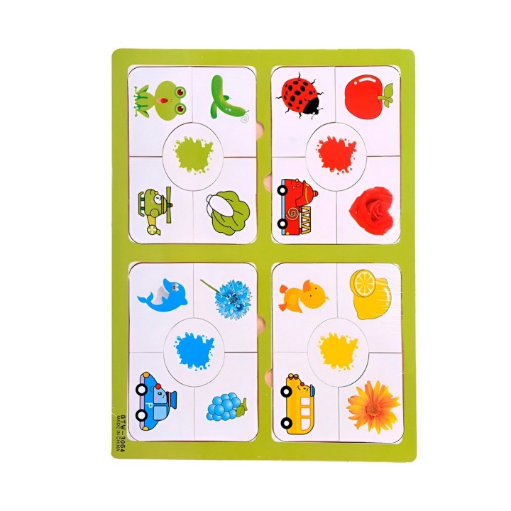 Rompecabezas Educativo 4 En 1 Figuras Colores Didactico