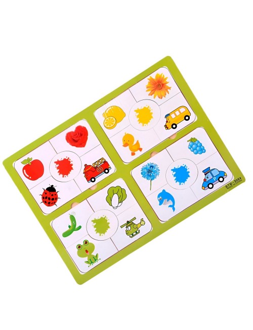 Rompecabezas Educativo 4 En 1 Figuras Colores Didactico