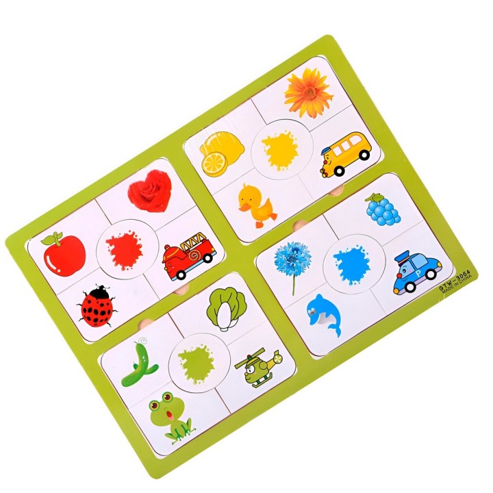 Rompecabezas Educativo 4 En 1 Figuras Colores Didactico